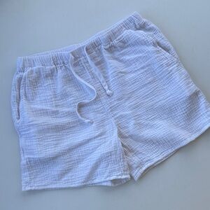 Aritzia White Athletic Shorts